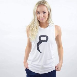 Zyia Active Kettle Moon Tank, Size Large, Color White